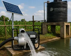 1500W Solar Surface Water Pump 19m Head 43000l/H 110V DC