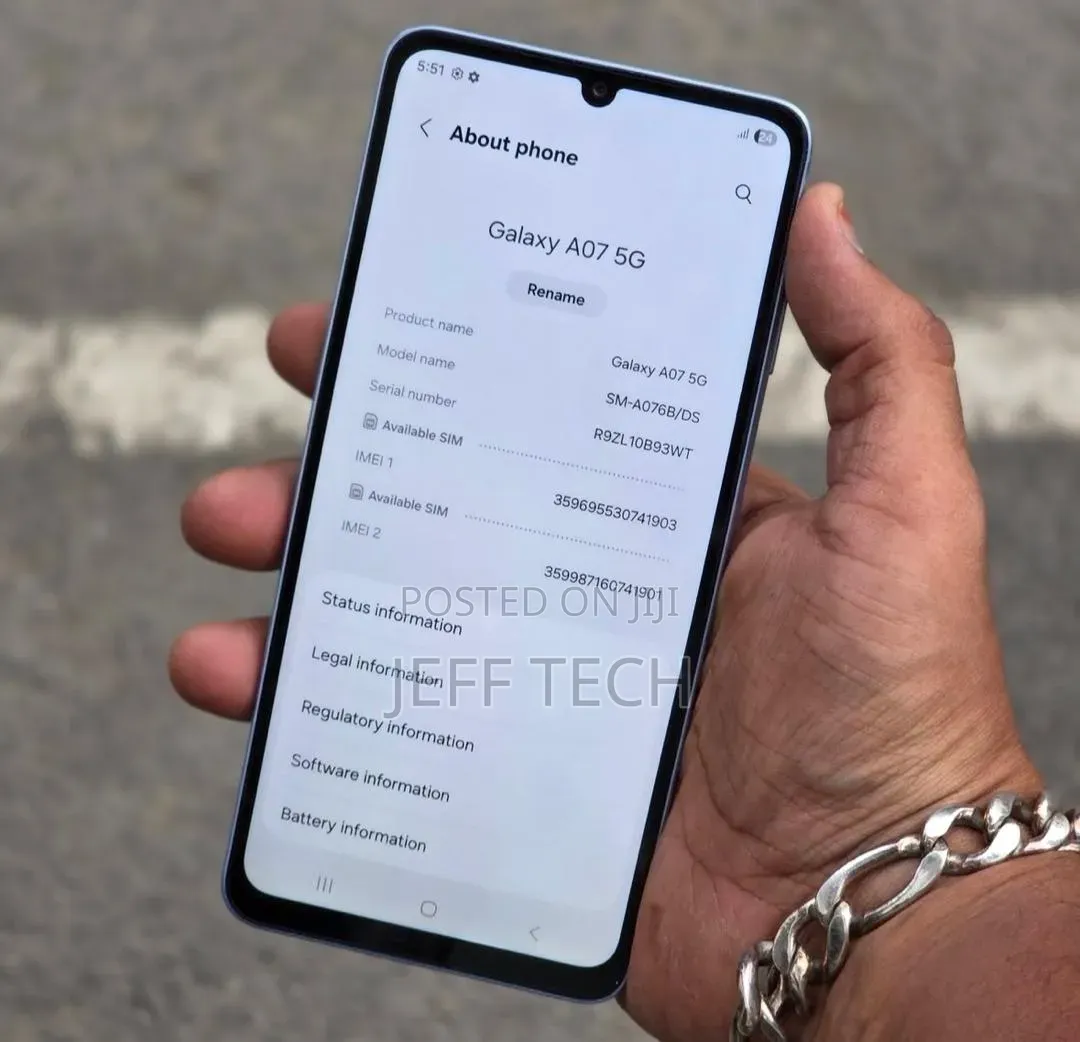 New Samsung Galaxy A07 5G 128 GB White