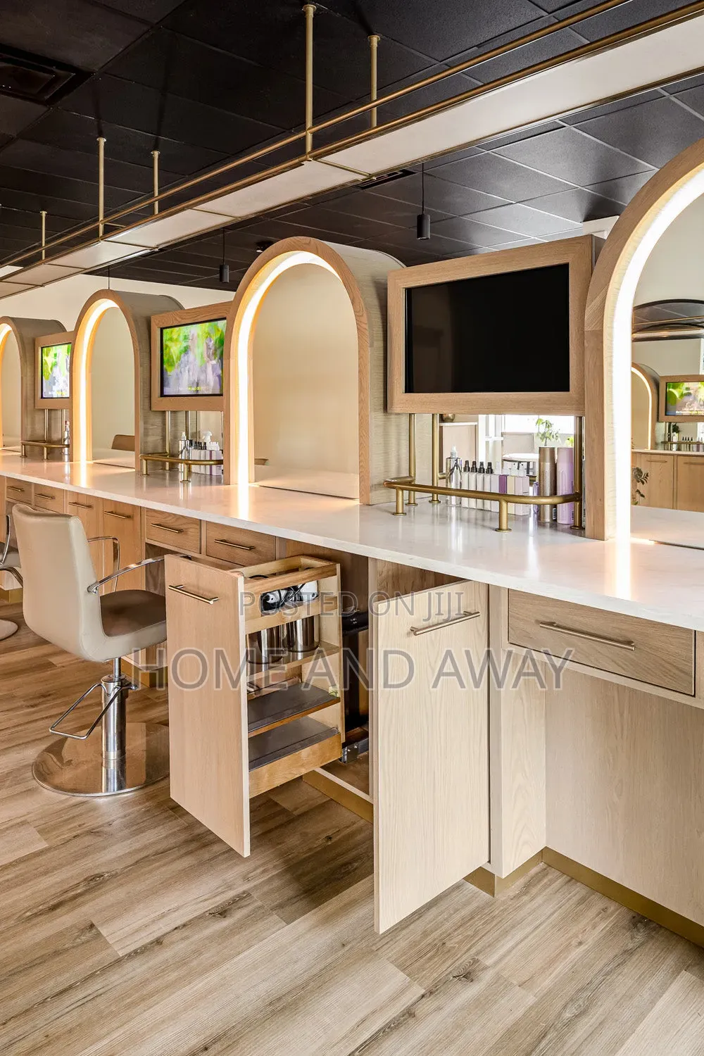 Salon Cabinets/Shelves Dressers Installation Services