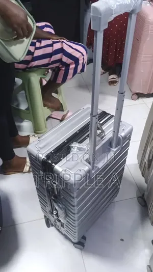Silver Aluminum Hardshell Suitcase Small