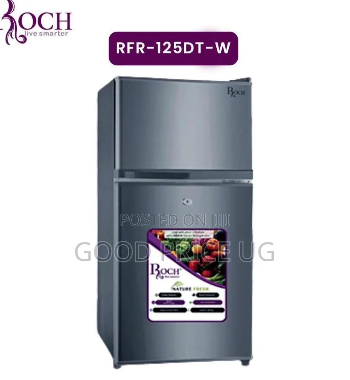 Roch RFR-125DT-W Double-Door Refrigerator