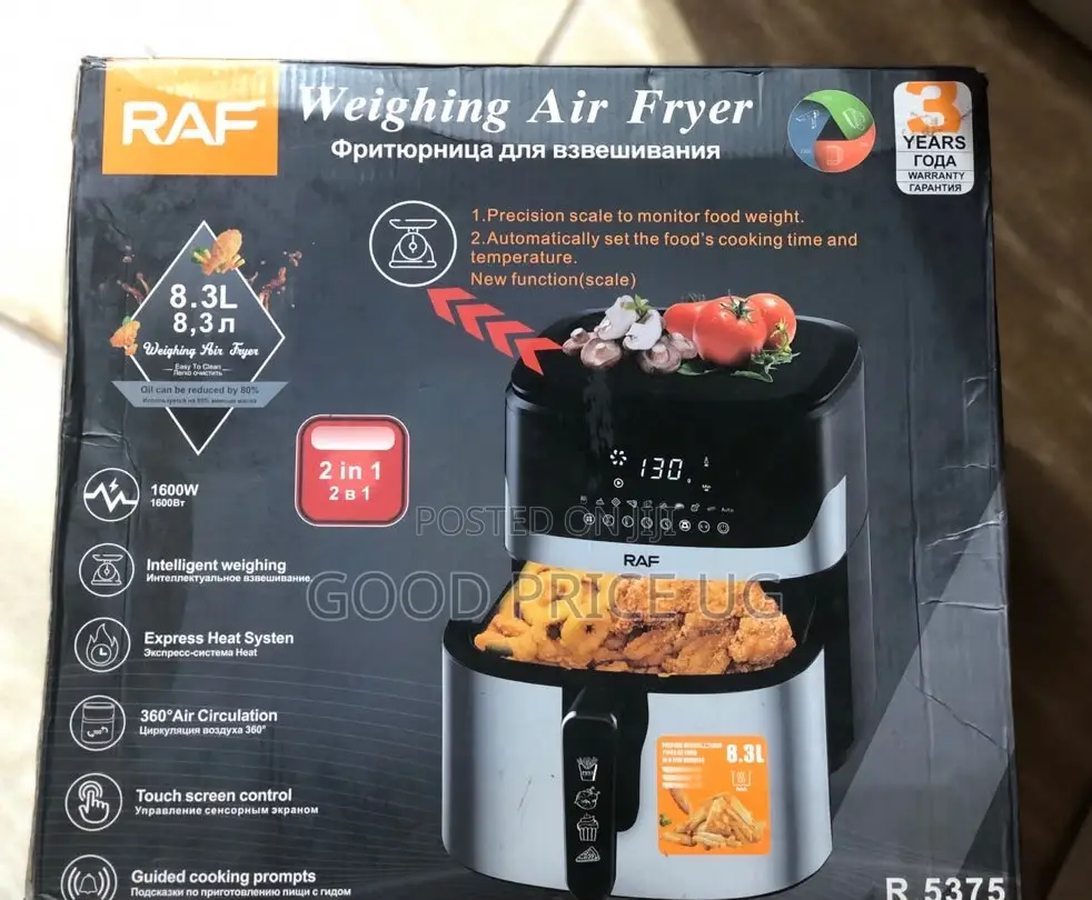 RAF Weighing Air Fryer (Model R.5375).