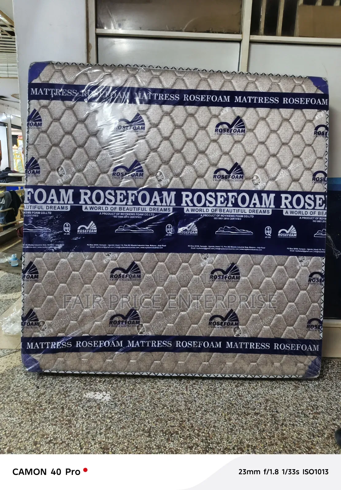6x6 By8 Inches. Super Density Mattress Rosefoam