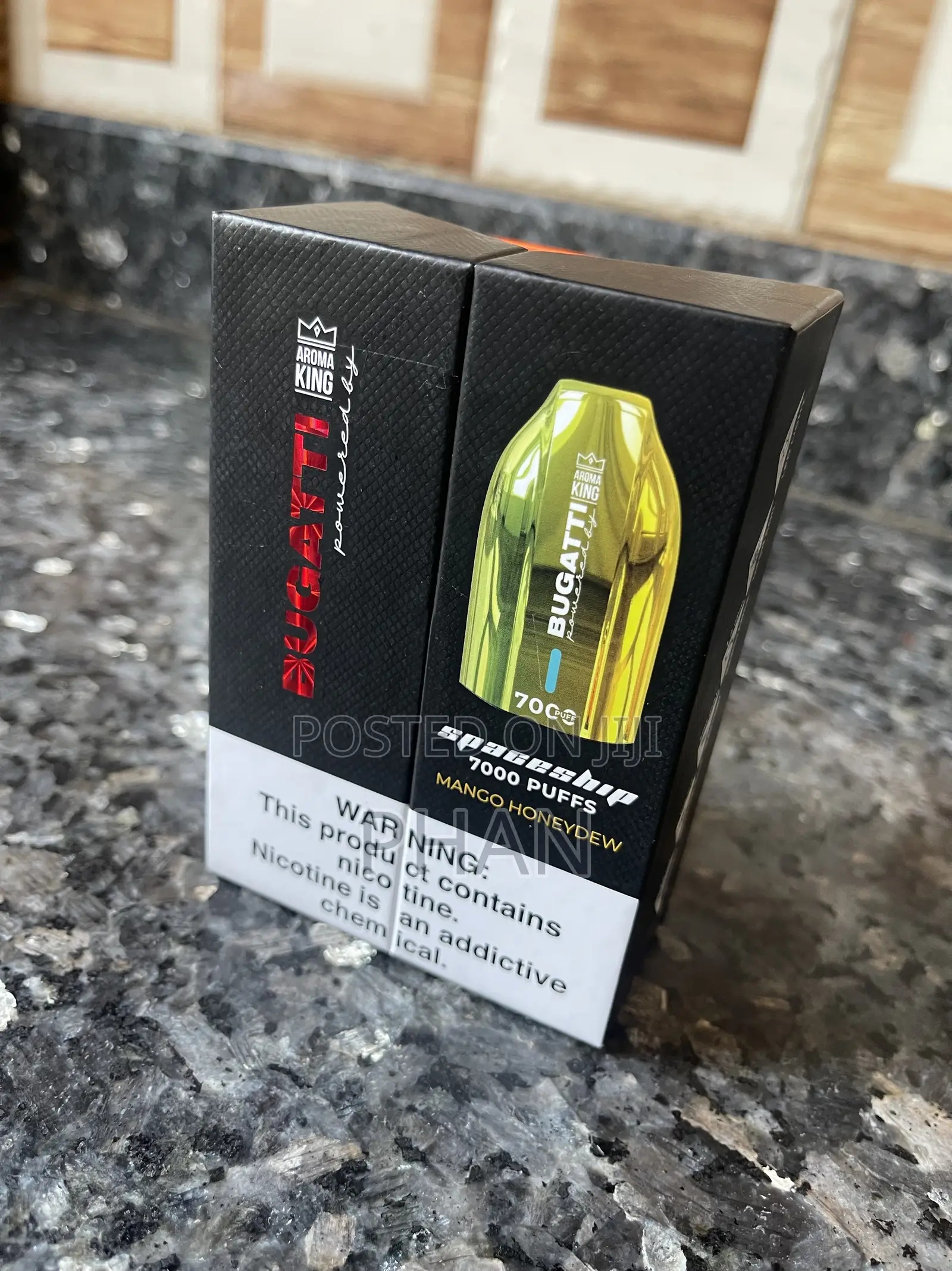 7000puffs Bugatti Spaceship Vape in Mango Honey Dew Flavor