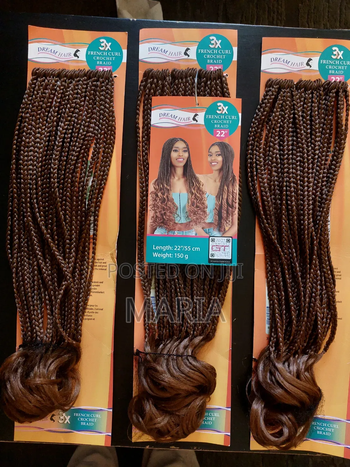 Aunthetic French Curl Crochet Braids (Imported From Belgium)