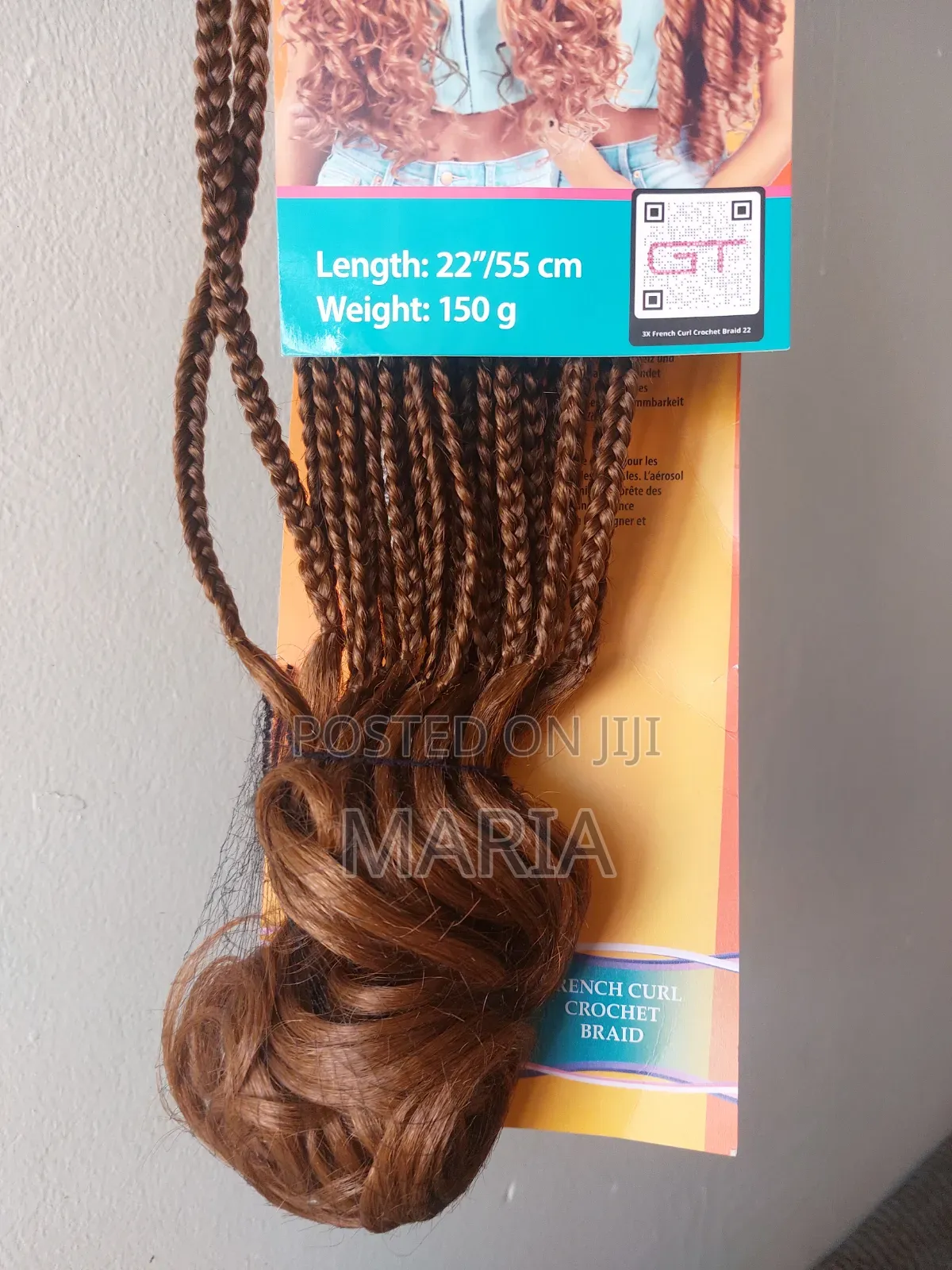 Aunthetic French Curl Crochet Braids (Imported From Belgium)