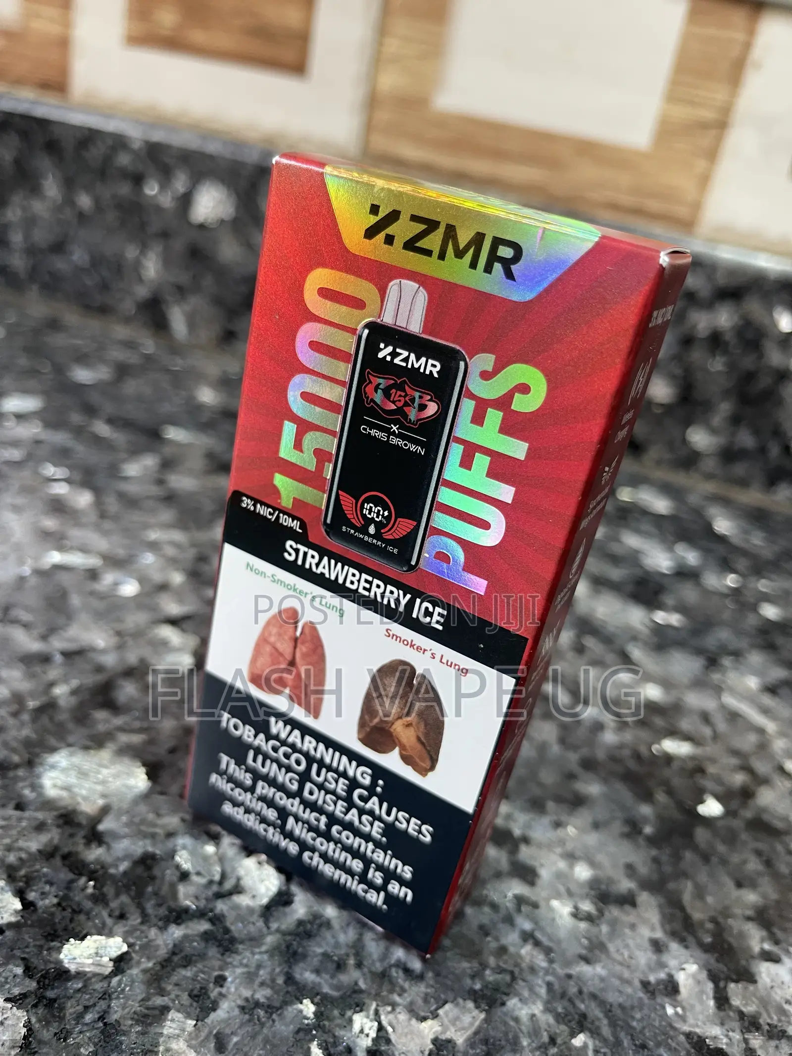 15000puffs ZMR Vape in Straw Berry Ice Flavor