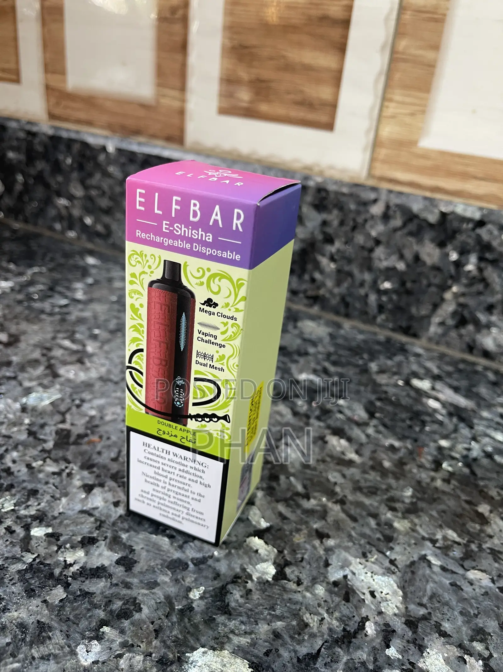 Elfbar 16000puffs Rechargeable Vape in Apple Flavor