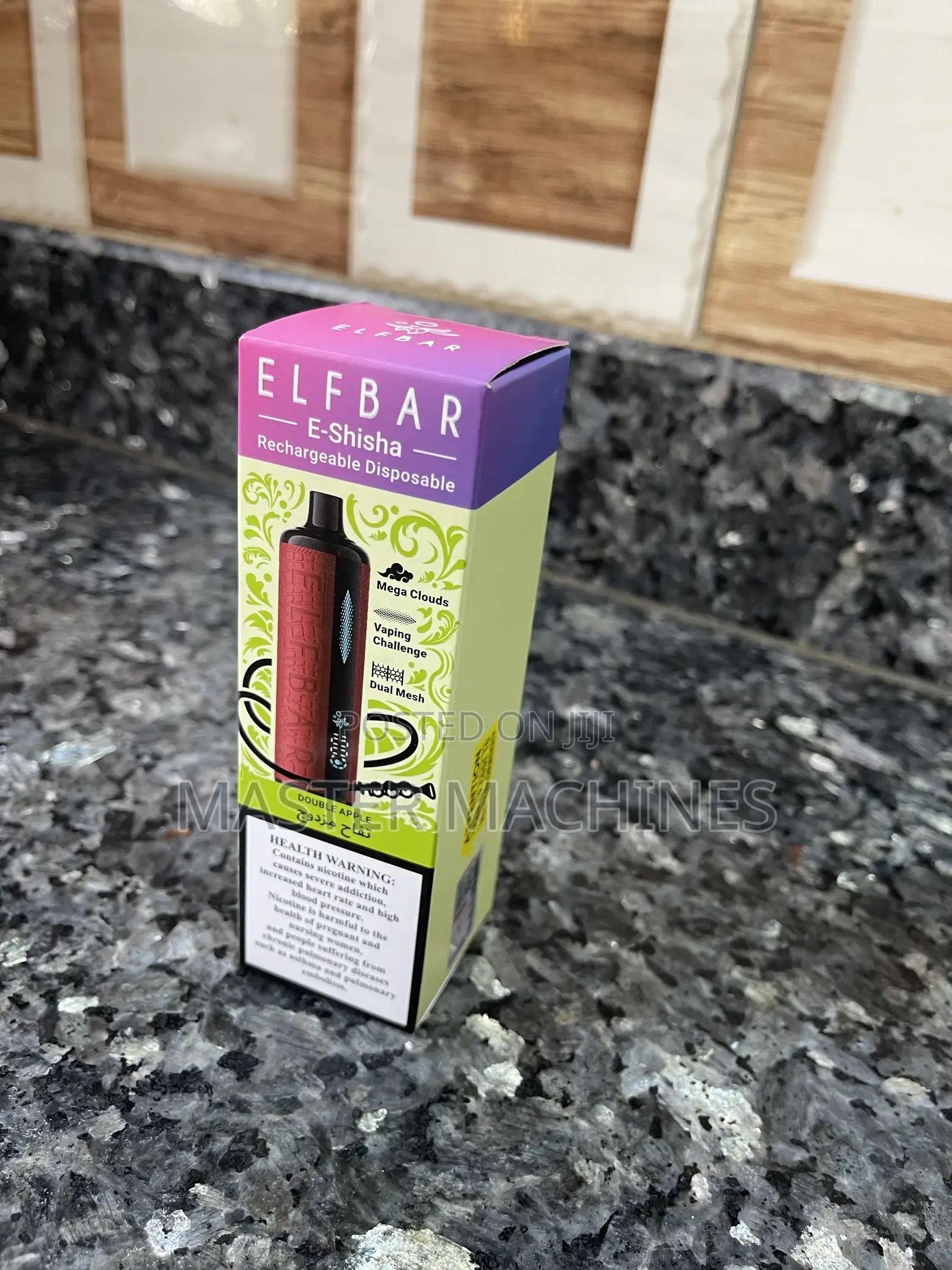 Elfbar 16000puffs Rechargeable Vape in Apple Flavor