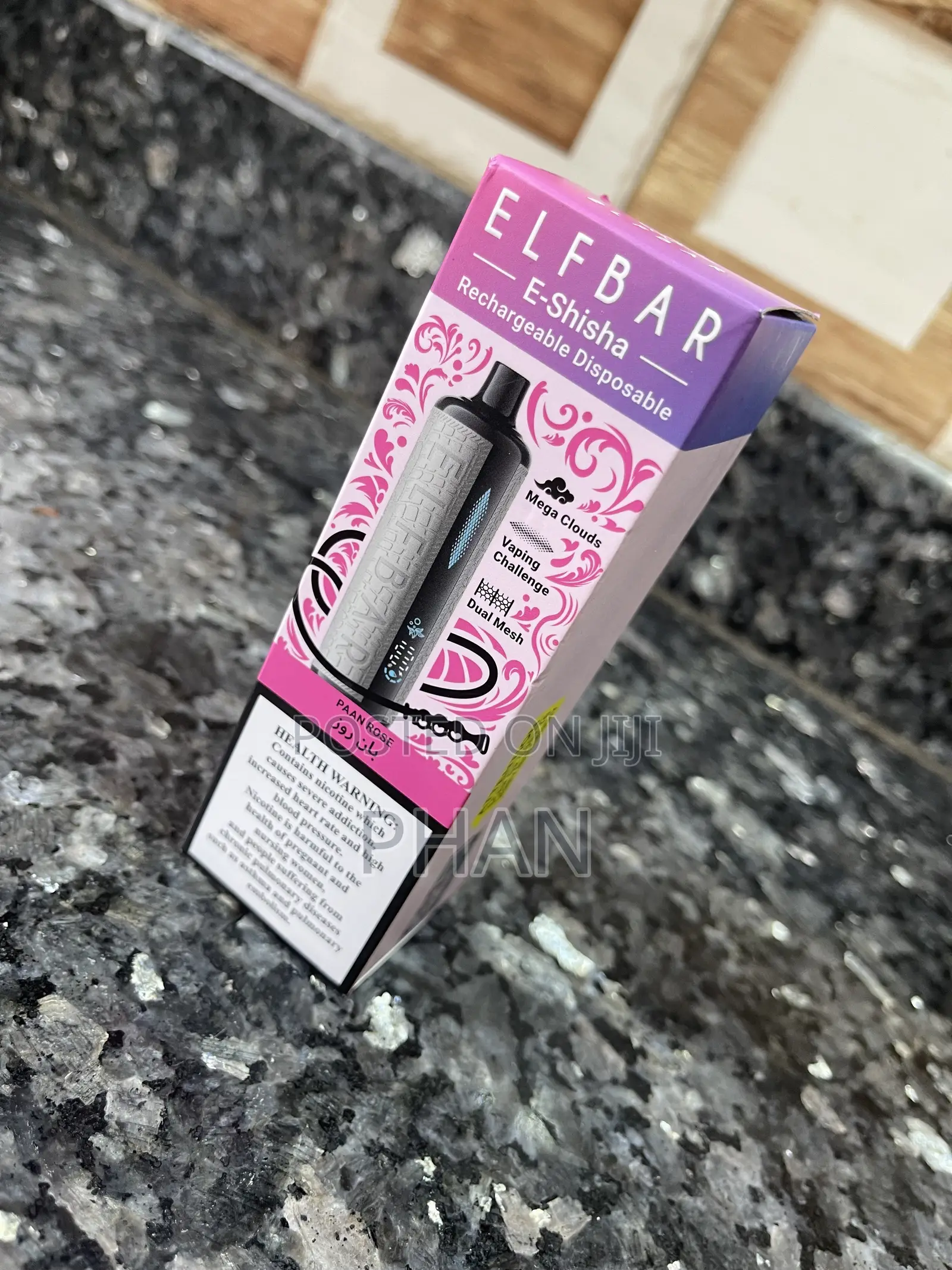 Elfbar 16000puffs Rechargeable Vape in New Pan Rose Flavor Try It