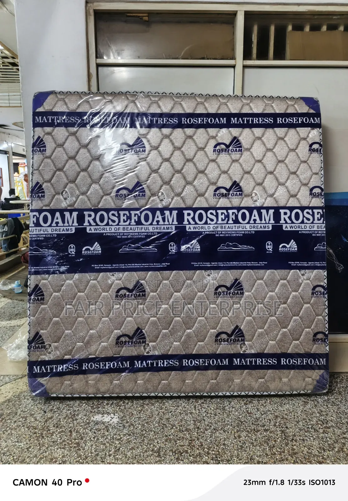 Rosefoam Mattresses 6x6 By8 Inches. Super Density Mattress