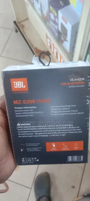 JBL Mz - S200 Earbuds Earhook Best and Powerful Stereo Sound