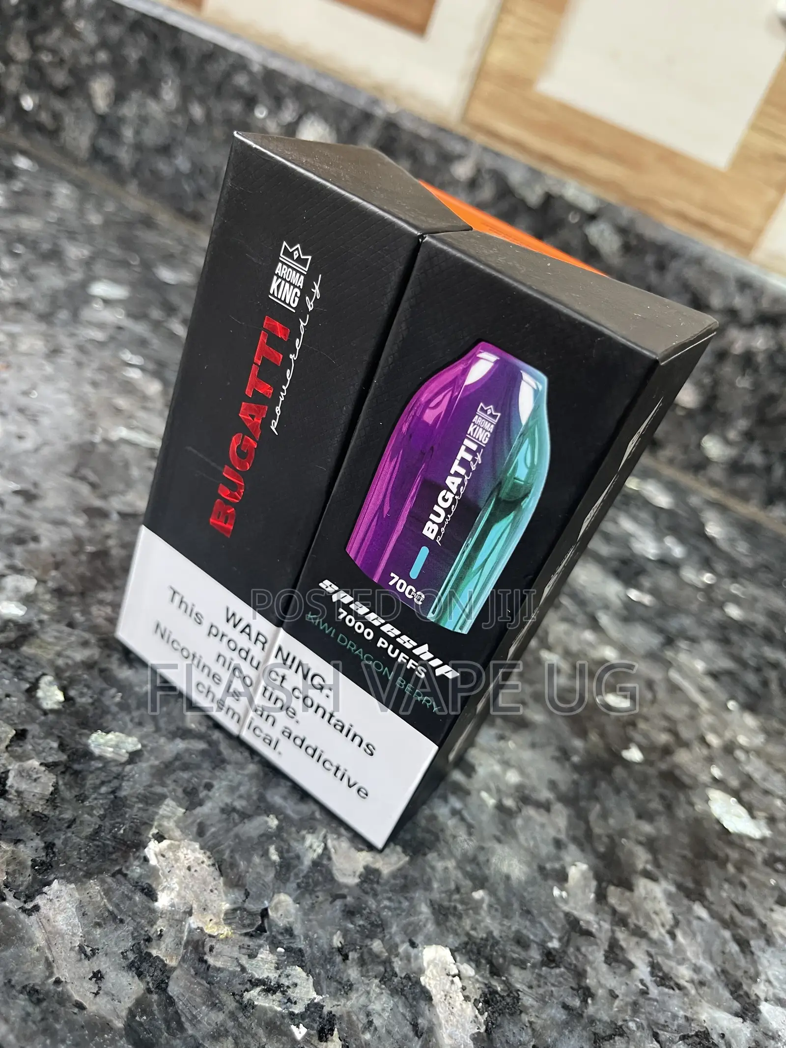 7000puffs Bugatti Space Ship Vape in Kiwi Dragon Berry Flavor