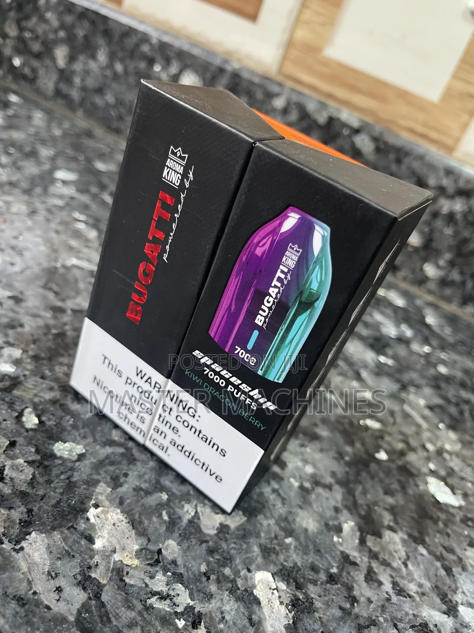 7000puffs Bugatti Space Ship Vape in Kiwi Dragon Berry Flavor
