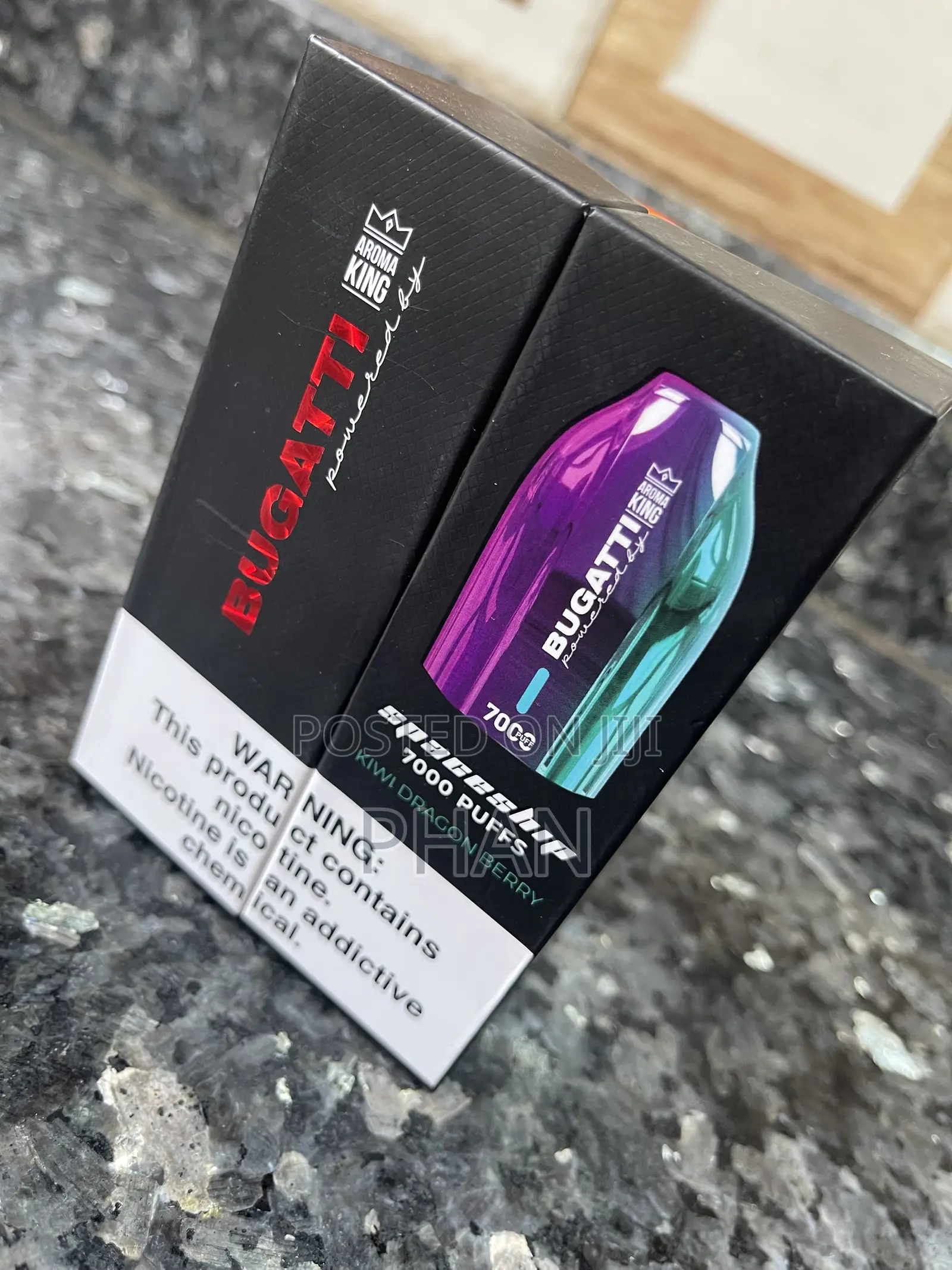 7000puffs Bugatti Space Ship Vape in Kiwi Dragon Berry Flavor