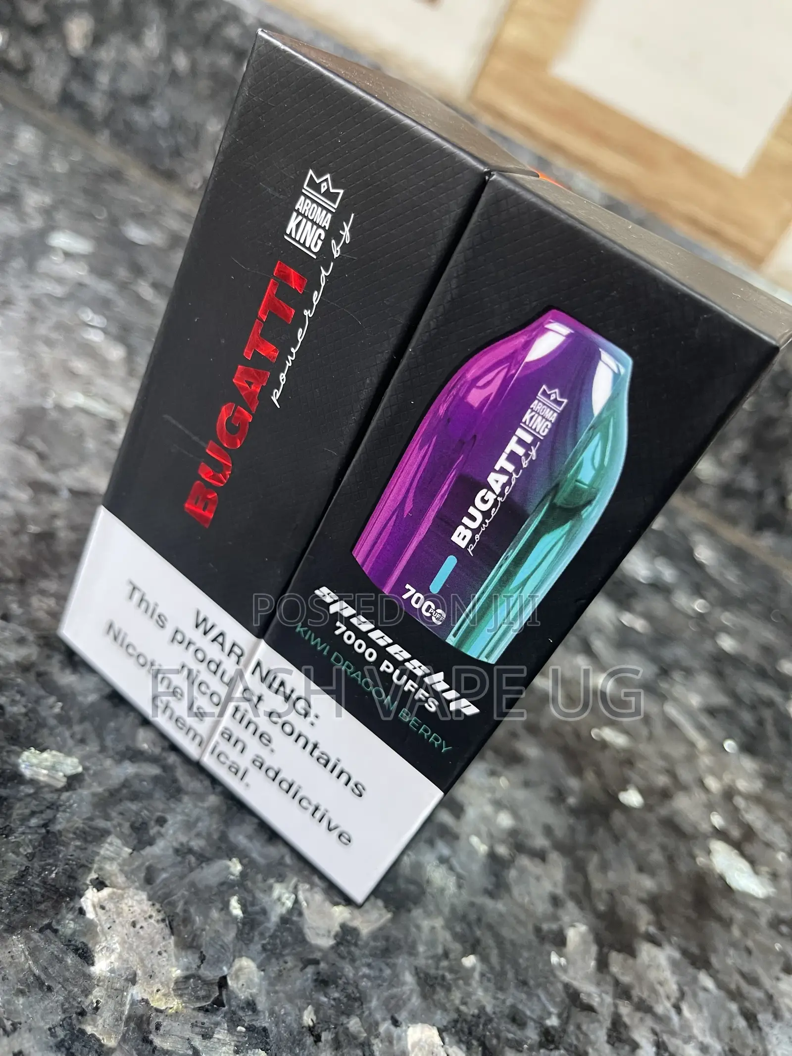 7000puffs Bugatti Space Ship Vape in Kiwi Dragon Berry Flavor