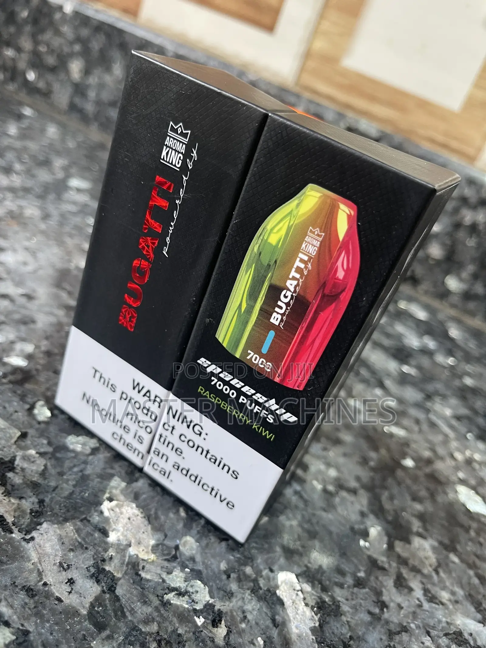 7000puffs Bugatti Vape in Raspberry Kiwi Flavor