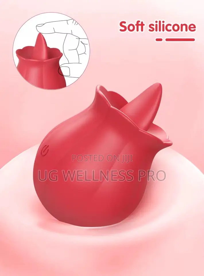 Clitoral Rose Vibrator for Women 10 Modes Licking Tongue