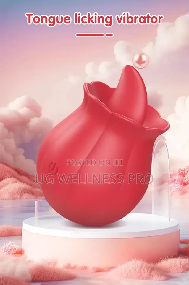Clitoral Rose Vibrator for Women 10 Modes Licking Tongue