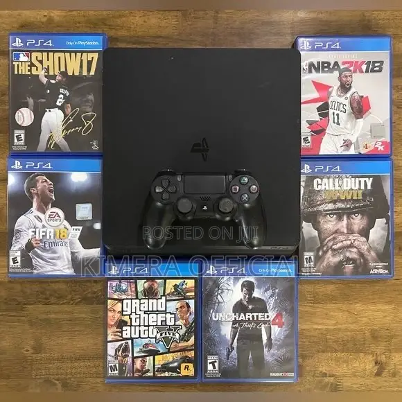PS4 Slim With 12 Games, 2pads. Even the Landlord Loves It.