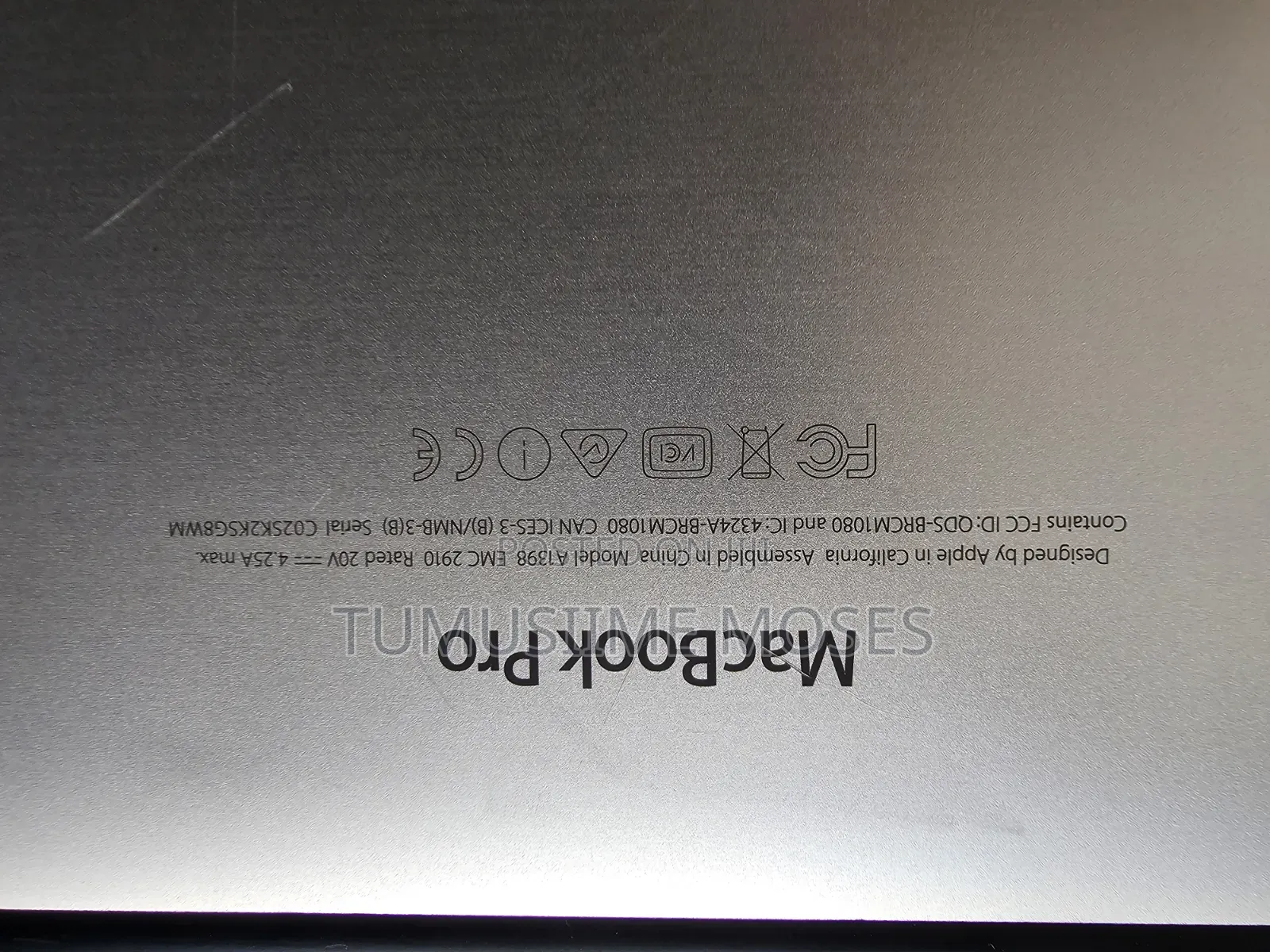 Laptop Apple MacBook Pro 2015 16GB Intel Core i7 SSD 500GB