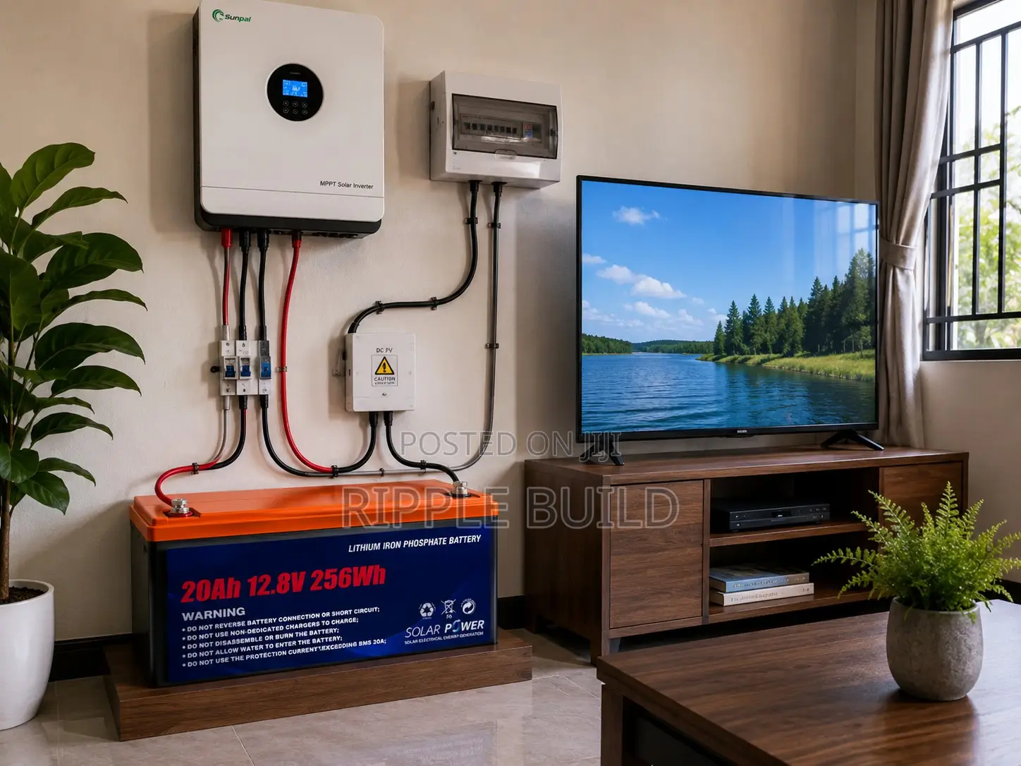 12V 20Ah LiFePO4 Lithium Battery 256Wh Solar Backup