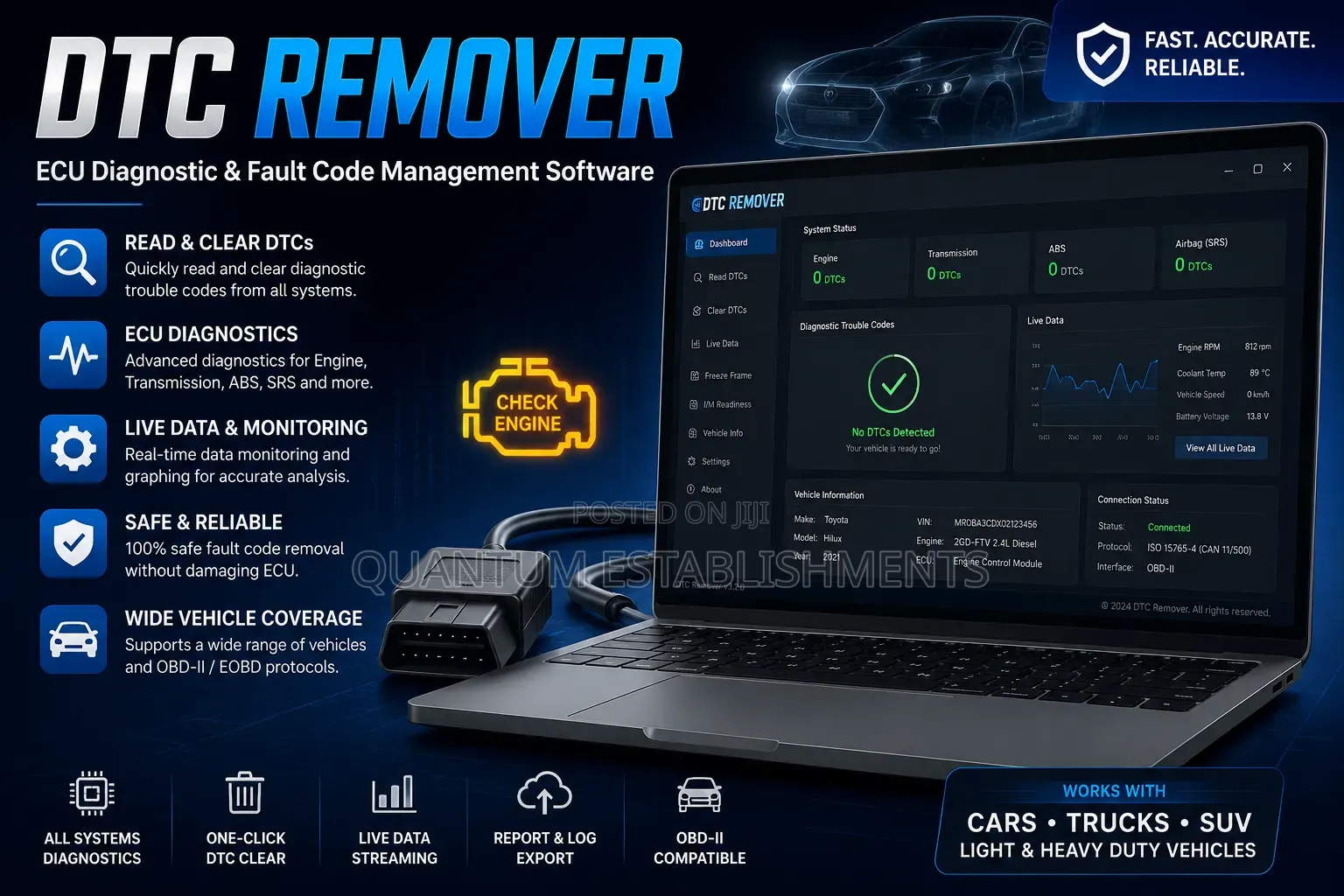 DTC Remover | ECU Diagnostic and Fault Code Management Software