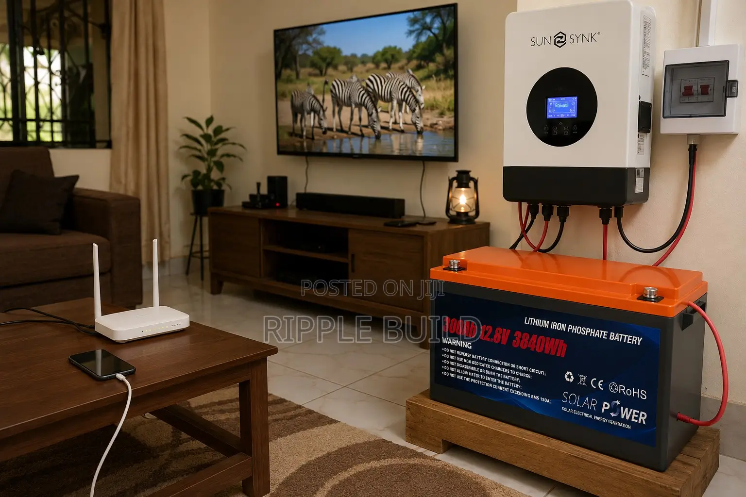 12V 300Ah LiFePO4 Lithium Battery 3.84kWh Solar Backup