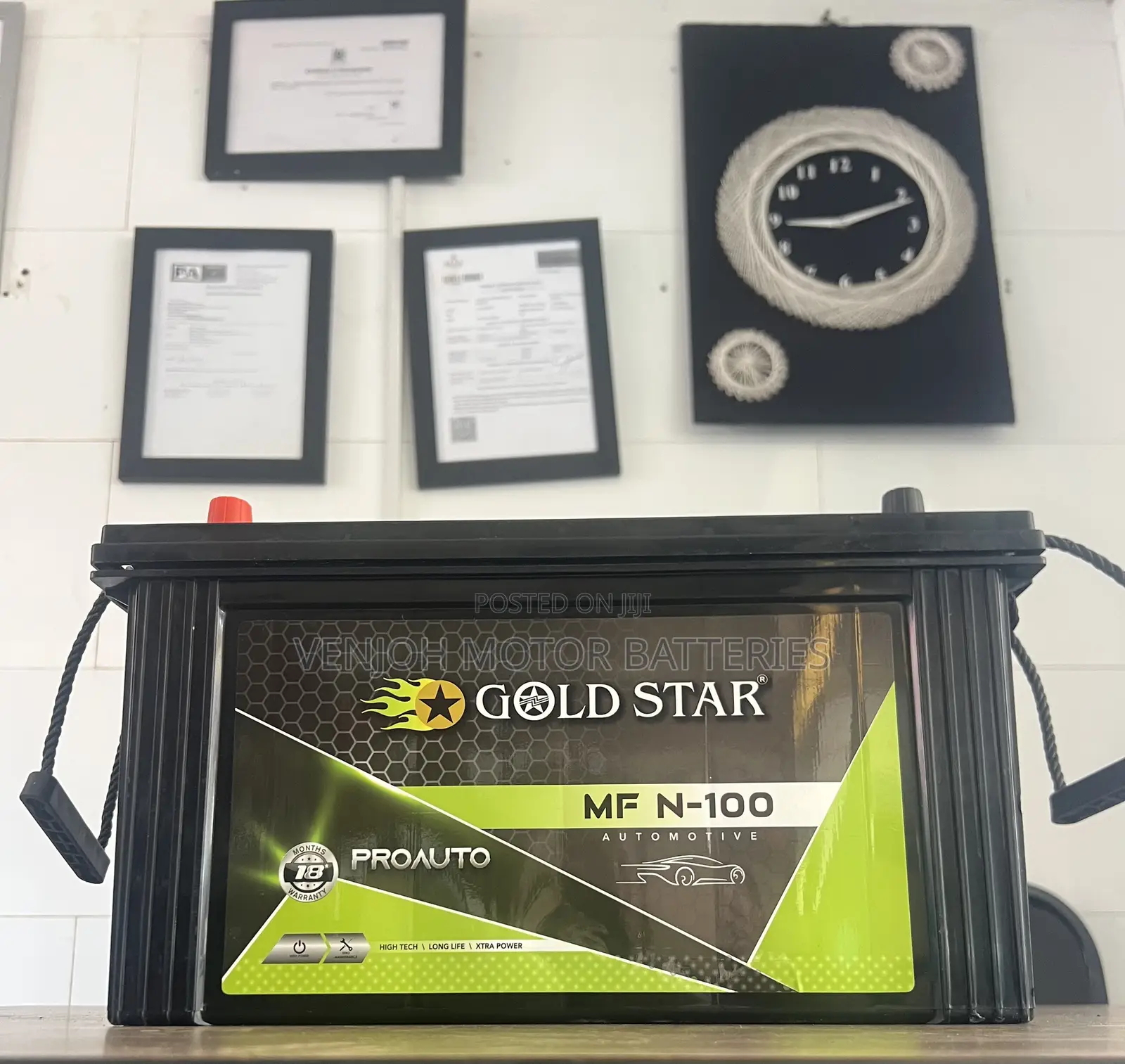 N100 Gold Star Car Battery