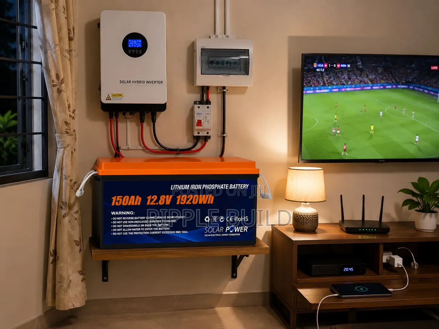 12V 150Ah LiFePO4 Lithium Battery 1.92kWh Solar Backup