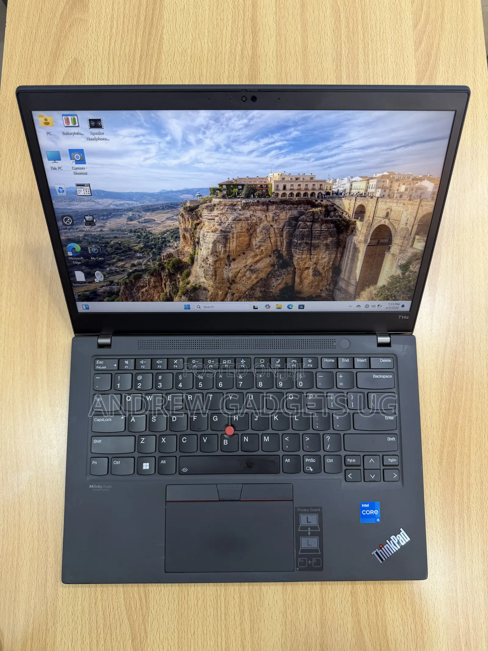 Laptop Lenovo ThinkPad T14 G2 16GB Intel Core i5 SSD 256GB