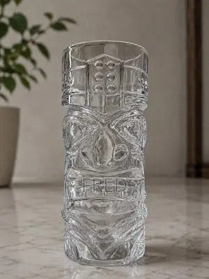 Clear Glass Tiki Mug