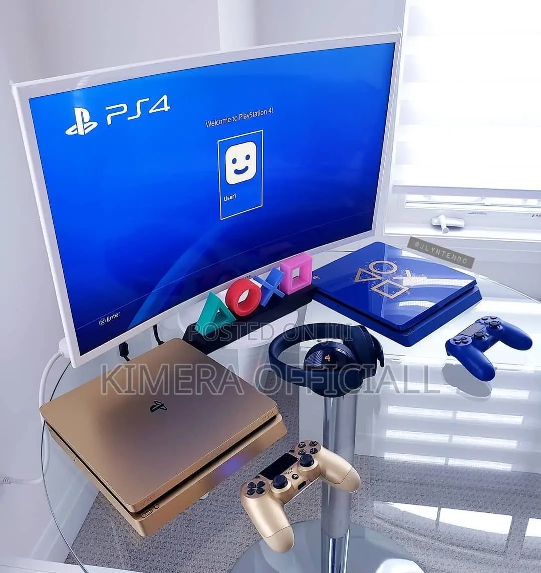 PS4 Slim With 12 Games, 2pads. The King of the Living Room G.