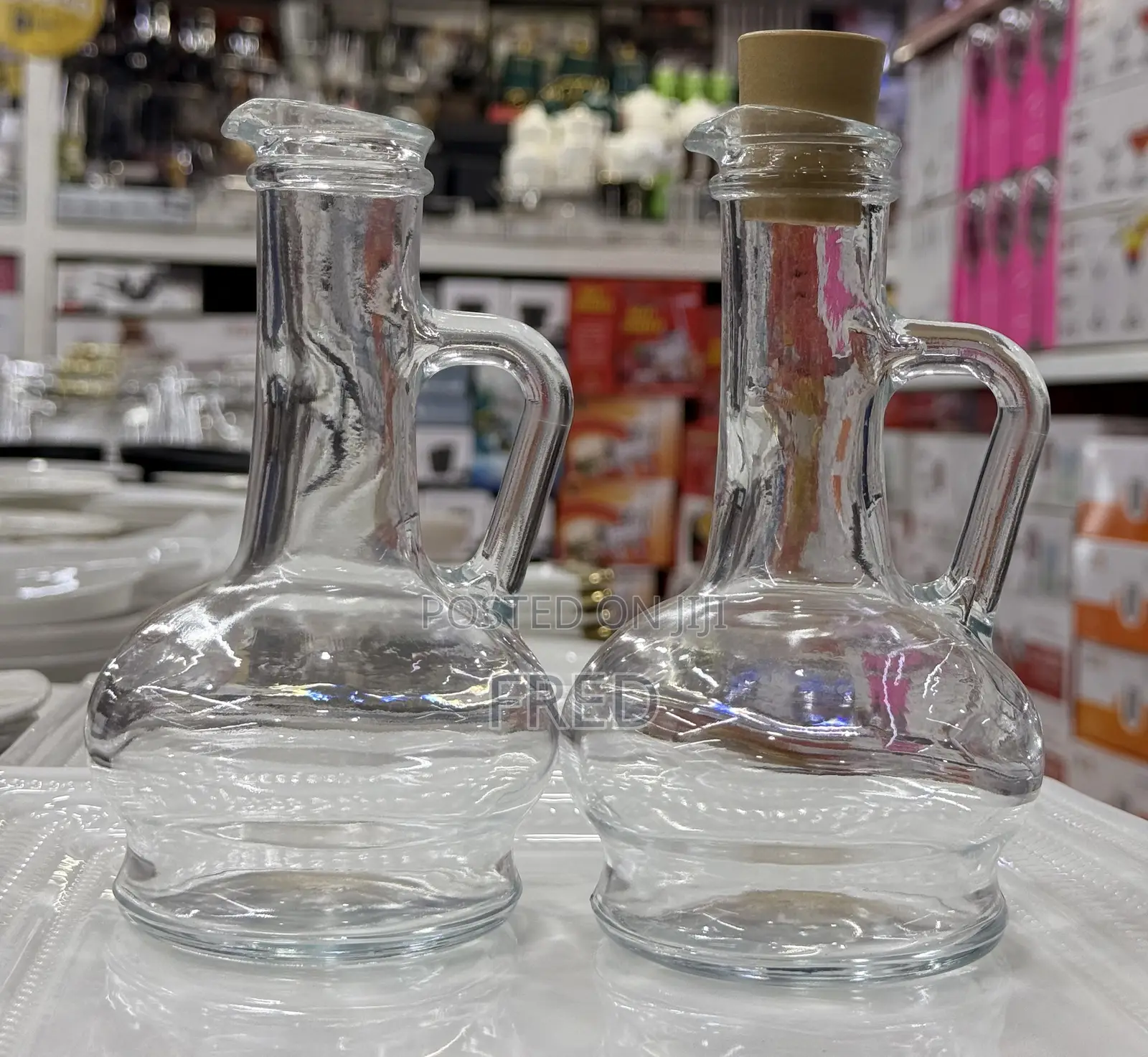 Olivia Oil and Vinegar Bottle With Cork Set