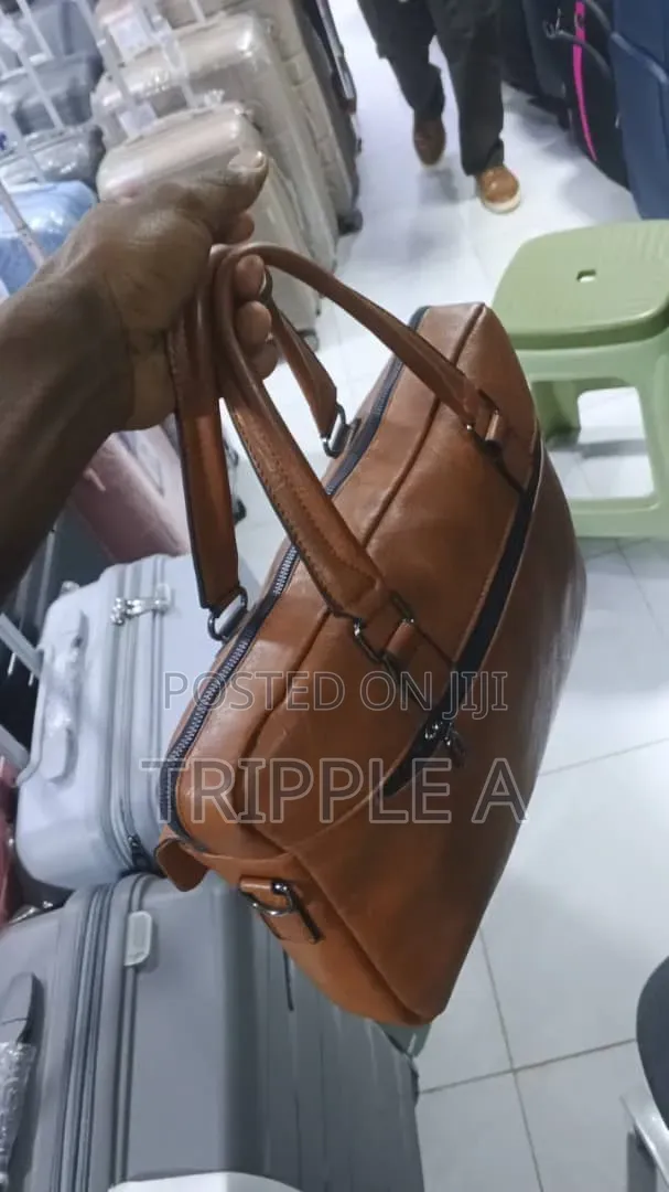 Jeep Brown Leather Briefcase