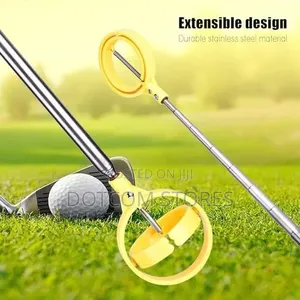 Empty Golf Ball Retriever Telescopic Automatic Locking Scoop