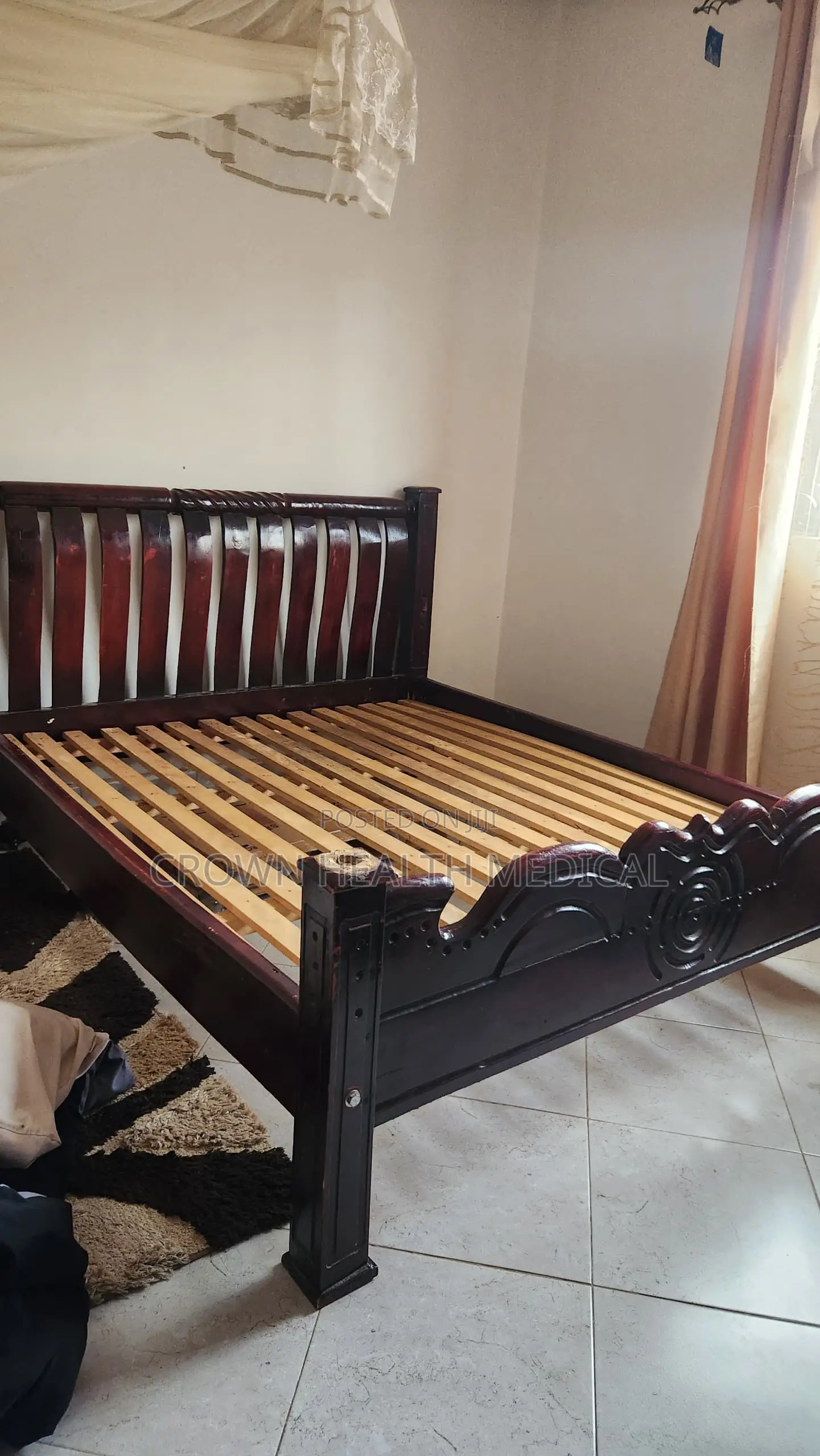 5 by 6 Wooden Bed Strong