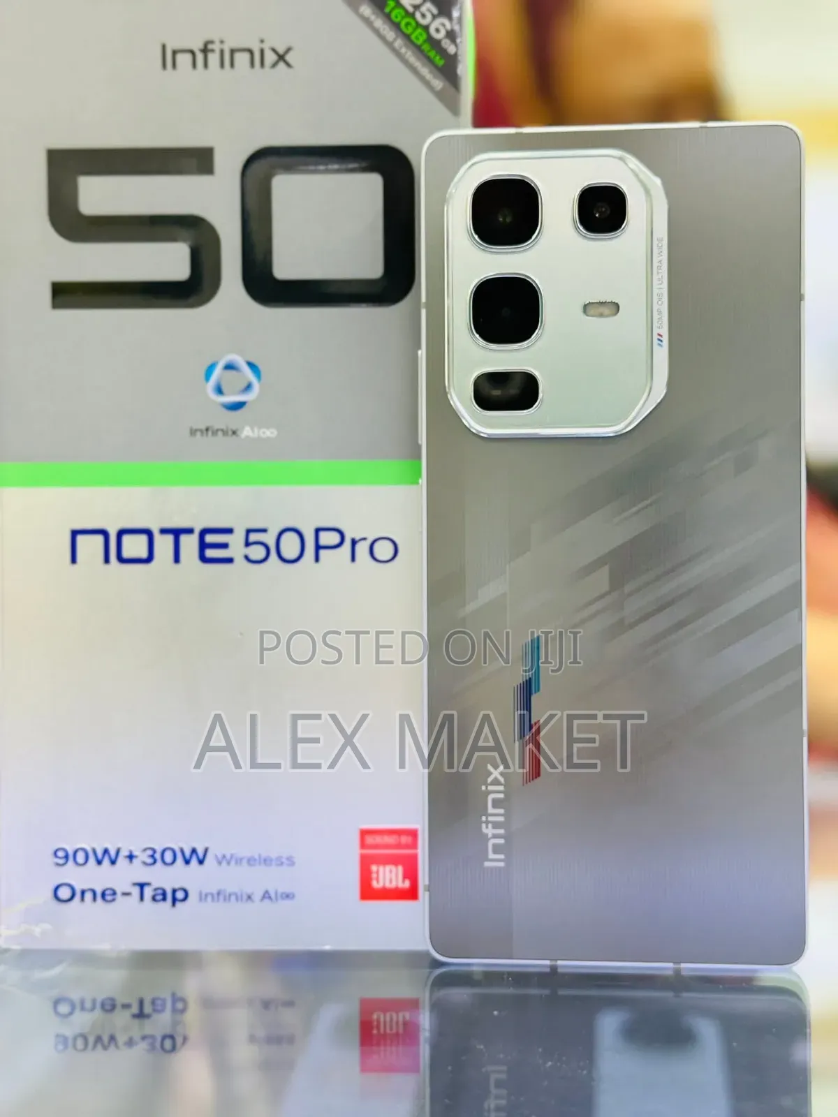New Infinix Note 50 Pro 256 GB Silver