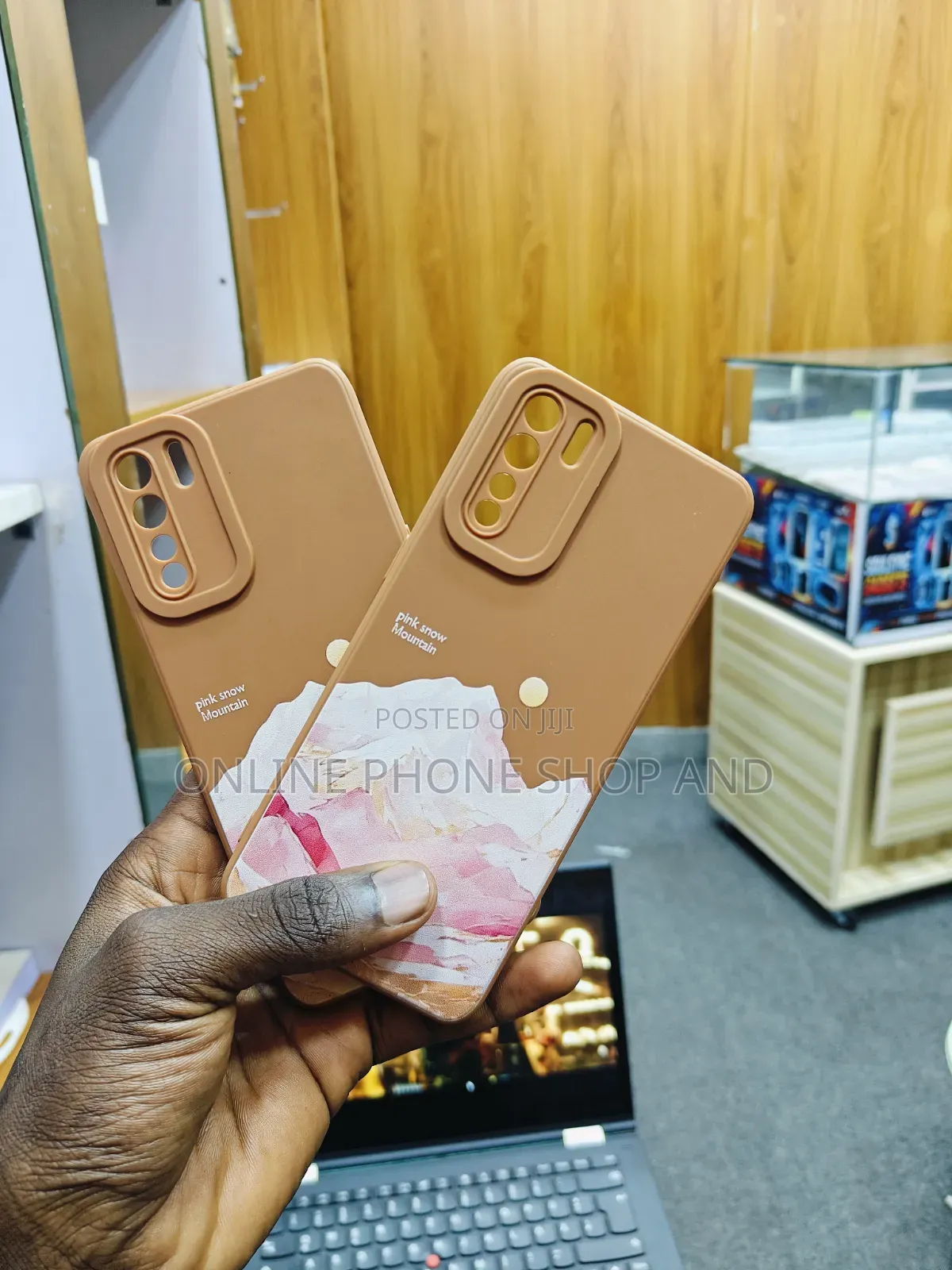 Aesthetic Pink Snow Mountain Slide Camera Case for OPPO Reno3 /A91/F15