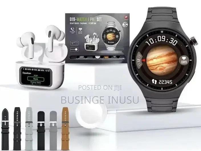 Brand New Smart Watch 4 Pro Combo Set With Headphones and 6 Straps