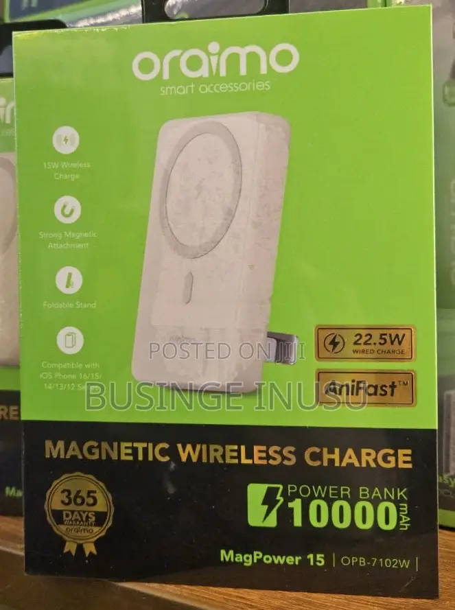 Oraimo MagPower 15 Power Bank Features a 10,000mAh Capacity and 15W