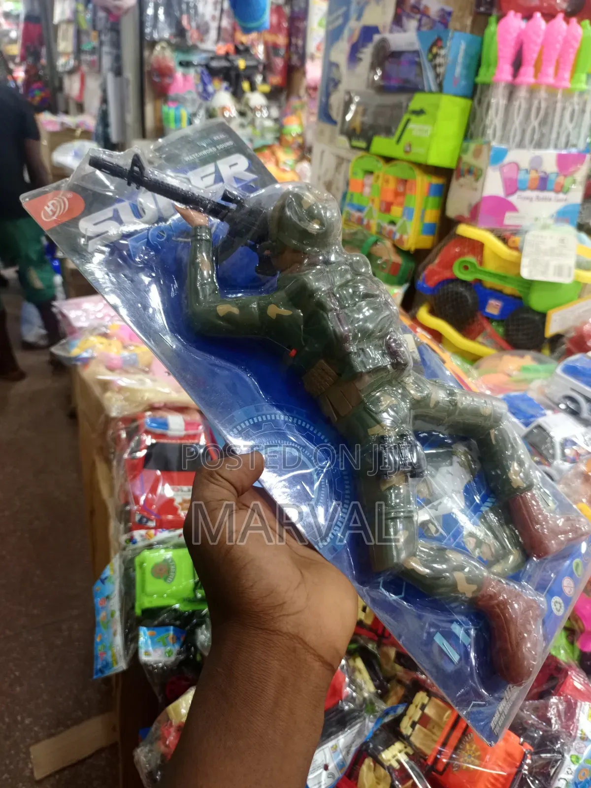 Battery-Operated Crawling Army Soldier