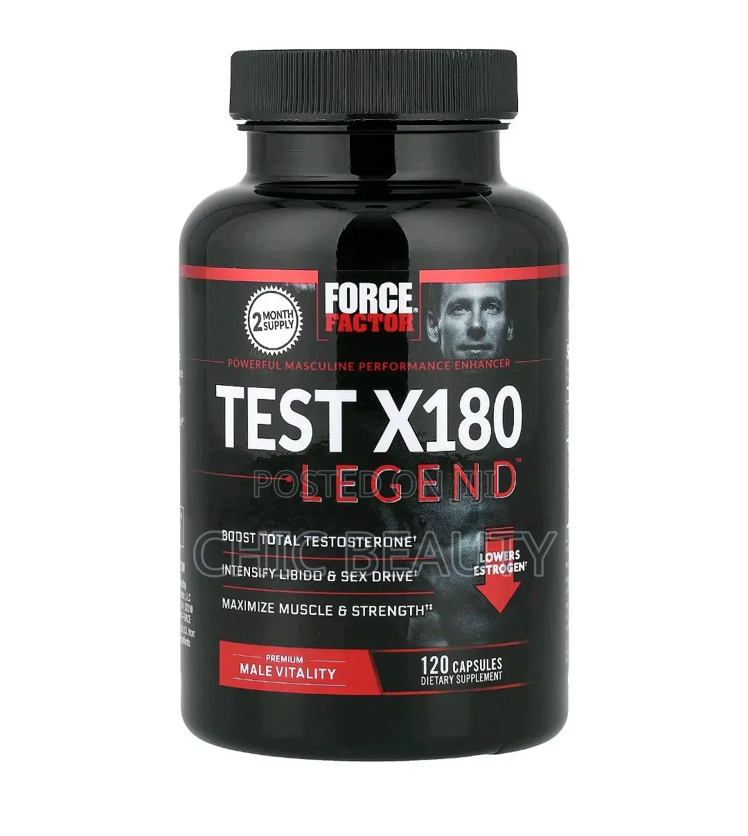 Force Factor TestX180 Legend Men Intensify Libido & Sex Drive,120 Caps