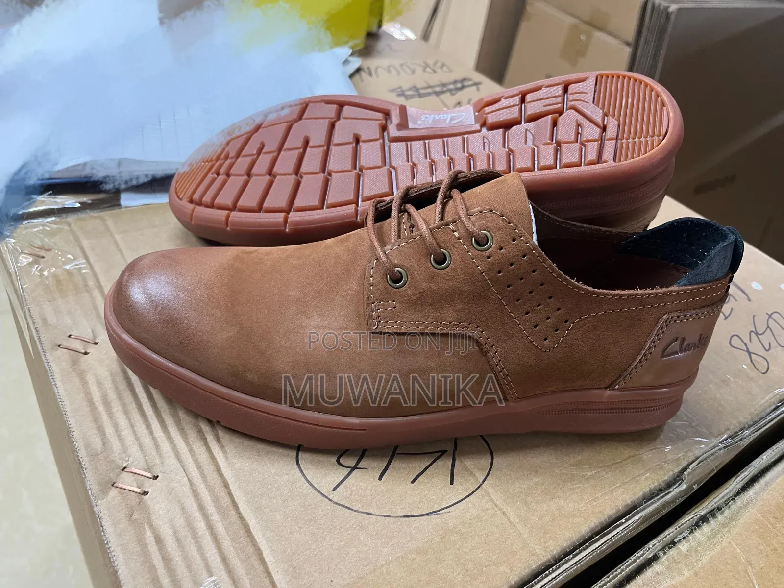 Men's Causal Shoe-Clarcks Premium Brown Colour