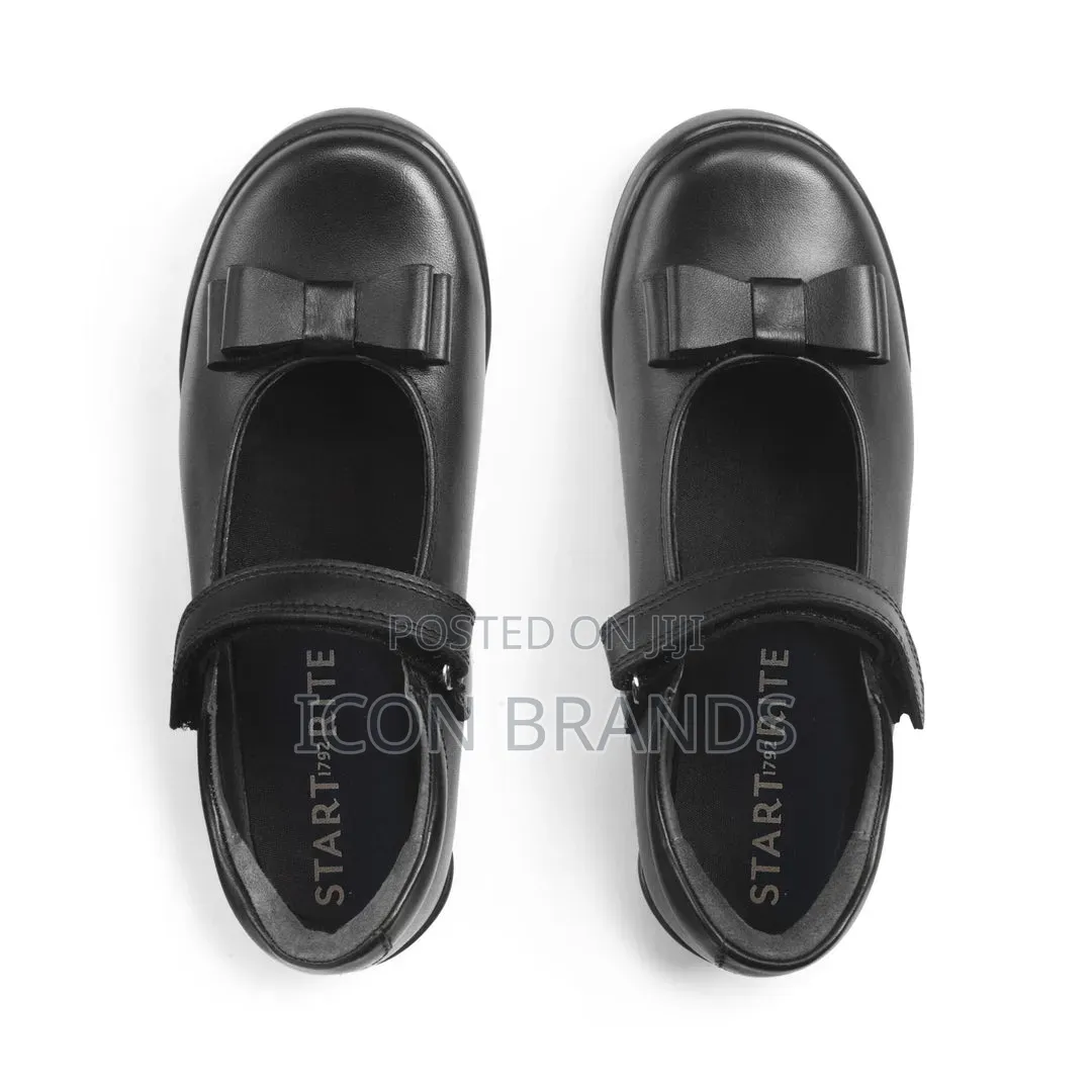 Start-Rite Flourish Black Leather Mary Jane School Shoes