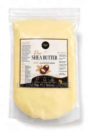 Shea-Butter Nilotic (Grade A) Raw 100% 1kg Zip Lock Pouch Bag