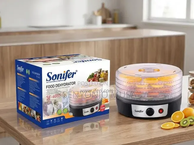Sonifer SF-4033 Electric Food Dehydrator 250W With 5 Drying Trays
