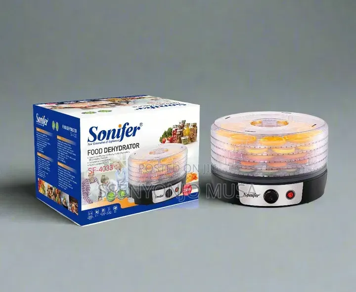 Sonifer SF-4033 Electric Food Dehydrator 250W With 5 Drying Trays