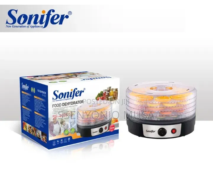 Sonifer SF-4033 Electric Food Dehydrator 250W With 5 Drying Trays
