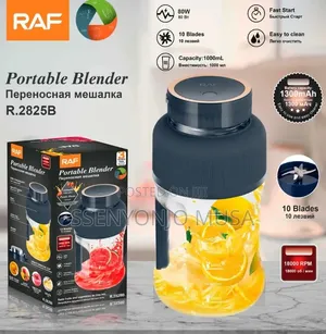 RAF Portable Blender 1000mL Rechargeable 10-Blade USB-C Juicer